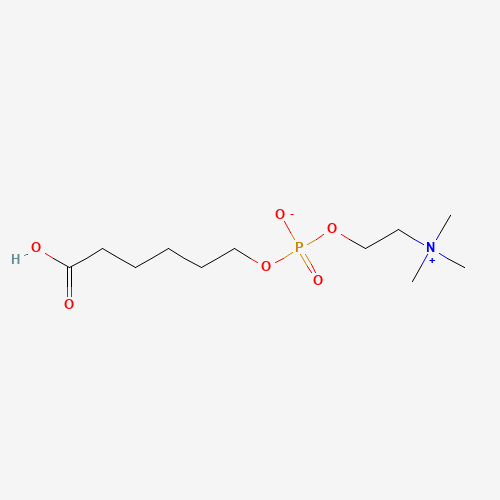 6-(O-Phosphorylcholine)hydroxyhexanoic Acid (CAS: 73839-24-4) - Chemical Structure and Molecular Formula 