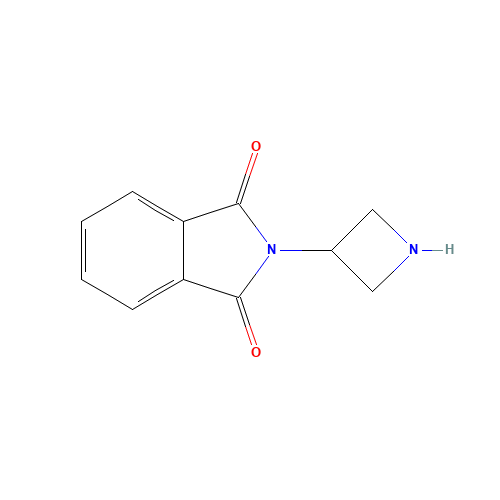 3-Phthalimidoazetidine (CAS: 104390-83-2) - Chemical Structure and Molecular Formula 