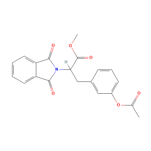 2-Phthalimidyl-3-(3'-acetoxyphenyl)propionic Acid Methyl Ester (CAS: 1076199-33-1) - Related Chemical Product
