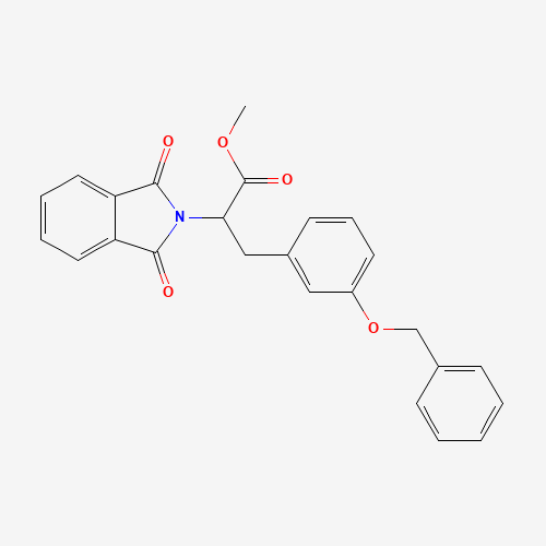2-Phthalimidyl-3-(3'-benzoxyphenyl)propionic Acid Methyl Ester (CAS: 1076199-34-2) - Chemical Structure and Molecular Formula 