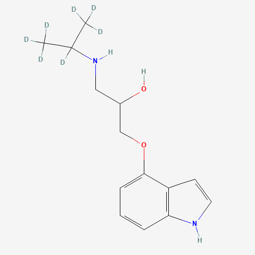 Pindolol-d7 (CAS: 1185031-19-9) - Chemical Structure and Molecular Formula 