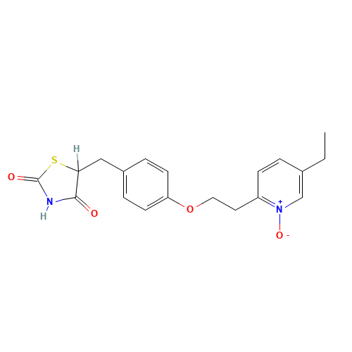 Pioglitazone N-Oxide (CAS: 145350-09-0) - Chemical Structure and Molecular Formula 