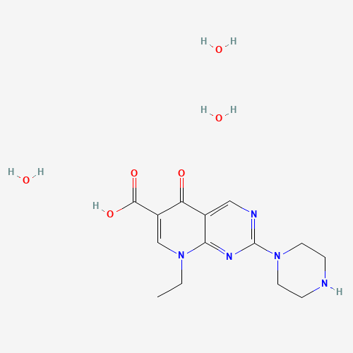 Pipemidic Acid Trihydrate (CAS: 72571-82-5) - Chemical Structure and Molecular Formula 