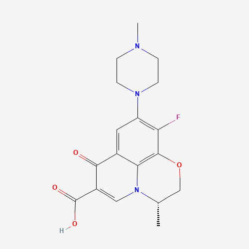 9-Piperazino Levofloxacin (CAS: 178912-62-4) - Chemical Structure and Molecular Formula 