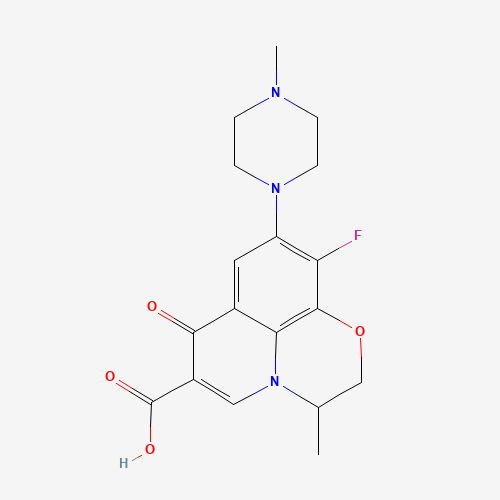 9-Piperazino Ofloxacin (CAS: 197291-75-1) - Chemical Structure and Molecular Formula 