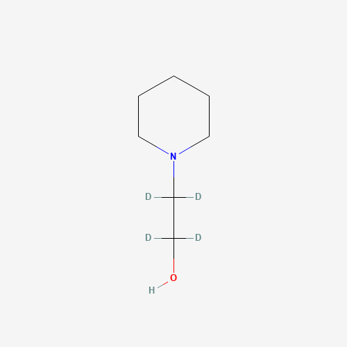 1-Piperidineethanol-d4 (CAS: 1189705-44-9) - Chemical Structure and Molecular Formula 