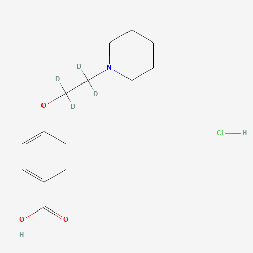 4-[2-(1-Piperidinyl)ethoxy-d4]benzoic Acid, Hydrochloride Salt (CAS: 1246815-60-0) - Related Chemical Product