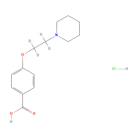4-[2-(1-Piperidinyl)ethoxy-d4]benzoic Acid, Hydrochloride Salt (CAS: 1246815-60-0) - Related Chemical Product