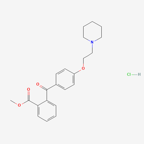 Pitofenone Hydrochloride chemical structure Pitofenone Hydrochloride (CAS: 1248-42-6) - Chemical Structure and Molecular Formula