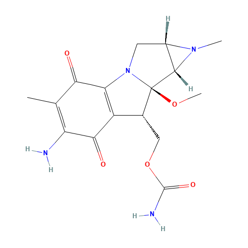 Porfiromycin (CAS: 801-52-5) - Chemical Structure and Molecular Formula 