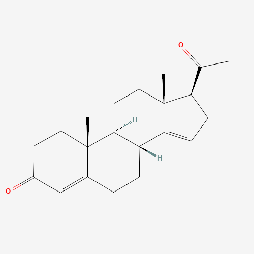 Pregna-4,14-diene-3,20-dione (CAS: 24377-08-0) - Chemical Structure and Molecular Formula 