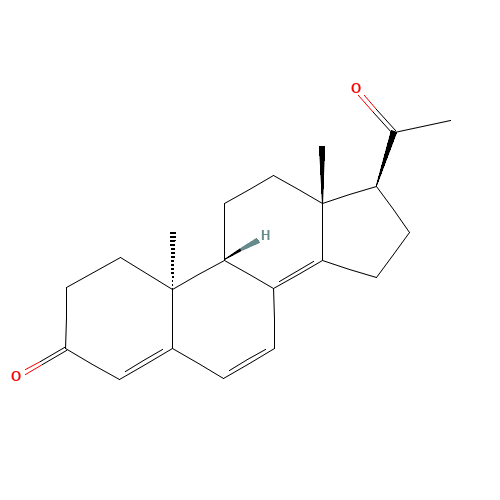 9b,10a-Pregna-4,6,8(14)-triene-3,20-dione (CAS: 23035-53-2) - Chemical Structure and Molecular Formula 