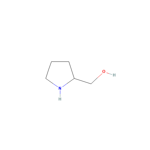 rac-Prolinol (CAS: 498-63-5) - Chemical Structure and Molecular Formula 