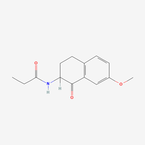 2-Propanamido-7-methoxy-3,4-dihydronaphthalen-1-(2H)-one (CAS: 88058-66-6) - Related Chemical Product