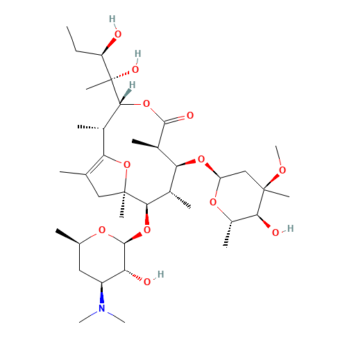 Pseudo Erythromycin A Enol Ether (CAS: 105882-69-7) - Chemical Structure and Molecular Formula 