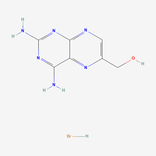 2,4-Pteridinediamine-6-methanol Hydrobromide (CAS: 57963-59-4) - Chemical Structure and Molecular Formula 
