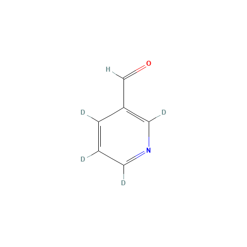 3-Pyridinecarboxaldehyde-d4 (CAS: 258854-80-7) - Chemical Structure and Molecular Formula 