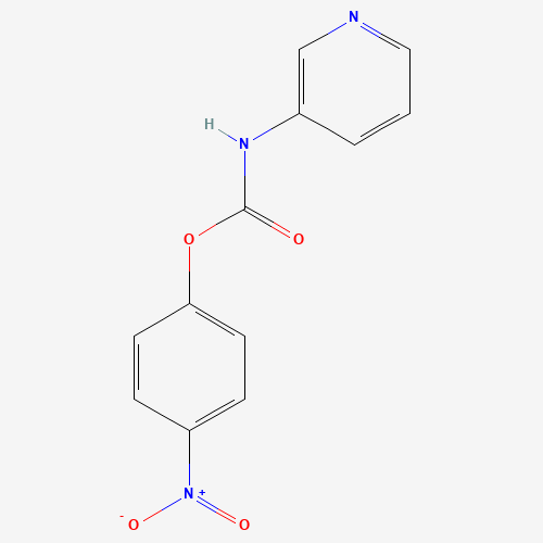 3-Pyridinylcarbamic Acid 4-Nitrophenyl Ester (CAS: 56402-87-0) - Chemical Structure and Molecular Formula 