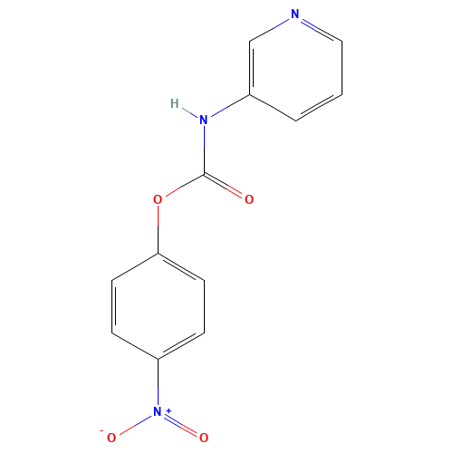 3-Pyridinylcarbamic Acid 4-Nitrophenyl Ester (CAS: 56402-87-0) - Chemical Structure and Molecular Formula 