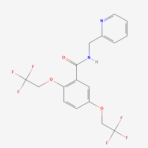 N-(2-Pyridinylmethyl)-2,5-bis(2,2,2-trifluoroethoxy)benzamide (CAS: 57415-36-8) - Related Chemical Product