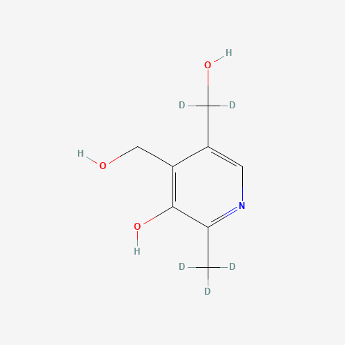 Pyridoxine-d5 (CAS: 688302-31-0) - Chemical Structure and Molecular Formula 