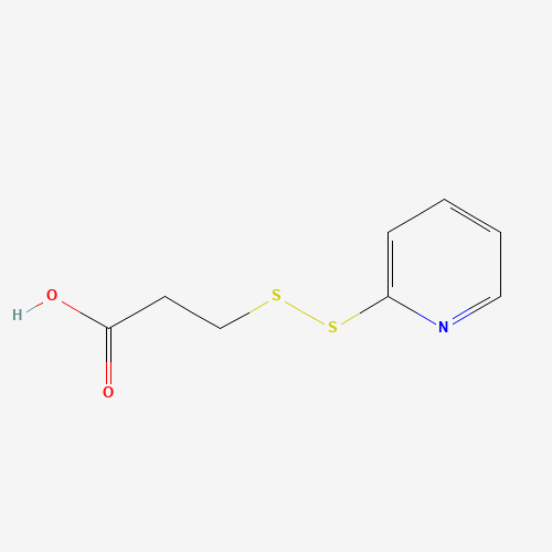3-(2-Pyridyldithio)propanoic Acid (CAS: 68617-64-1) - Chemical Structure and Molecular Formula 