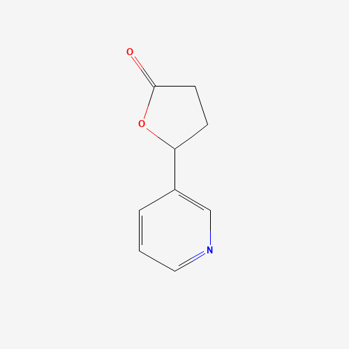 rac 5-(3-Pyridyl)tetrahydro-2-furanone (CAS: 20971-79-3) - Chemical Structure and Molecular Formula 