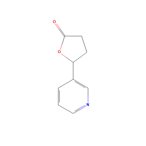 rac 5-(3-Pyridyl)tetrahydro-2-furanone (CAS: 20971-79-3) - Chemical Structure and Molecular Formula 