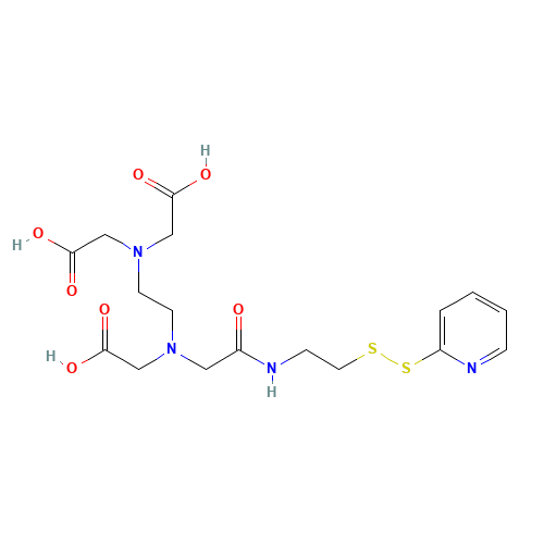 N-[S-(2-Pyridylthio)cysteaminyl]ethylenediamine-N,N,N',N'-tetraacetic Acid, Monoamide, Technical grade 90% (CAS: 143541-95-1) - Related Chemical Product