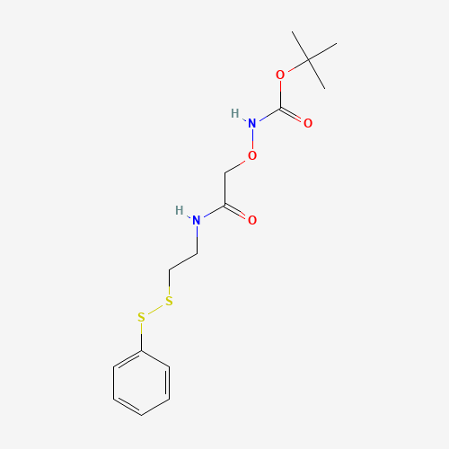 N-[S-(2-Pyridylthioethyl)-t-Boc-aminooxyacetamide (CAS: 887407-46-7) - Chemical Structure and Molecular Formula 