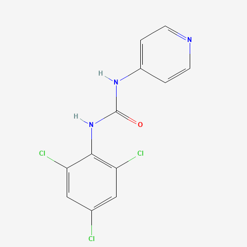 N-(4-Pyridyl)-N'-(2,4,6-trichlorophenyl)urea (CAS: 97627-27-5) - Chemical Structure and Molecular Formula 
