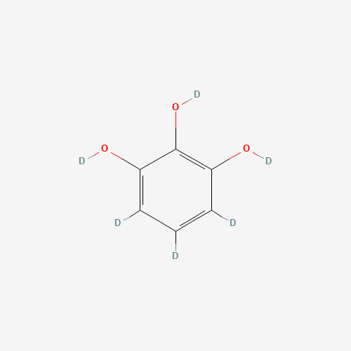 Pyrogallol-d6 (CAS: 1216684-97-7) - Chemical Structure and Molecular Formula 