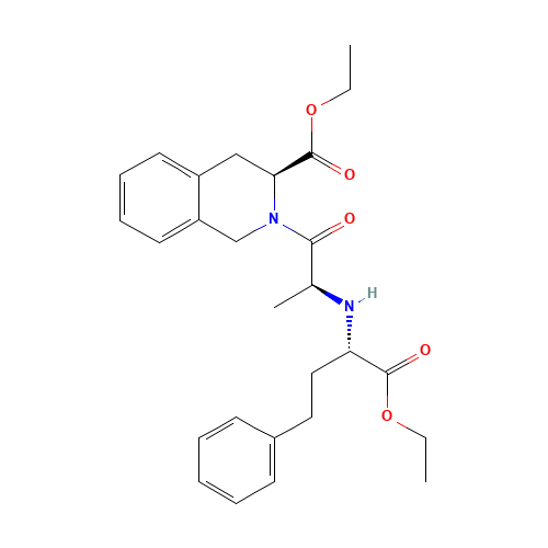Quinapril Ethyl Ester (CAS: 103733-35-3) - Chemical Structure and Molecular Formula 