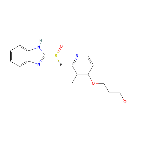 (R)-Rabeprazole (CAS: 177795-60-7) - Chemical Structure and Molecular Formula 