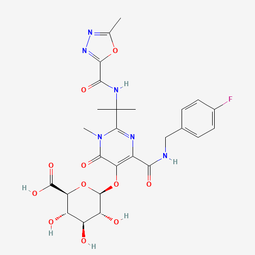 Raltegravir b-D-Glucuronide (CAS: 952654-62-5) - Chemical Structure and Molecular Formula 