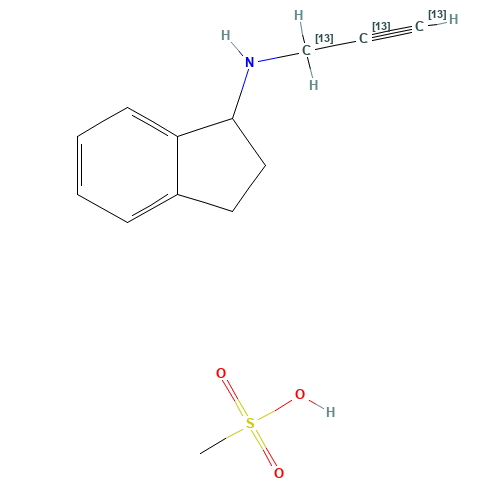 rac Rasagiline-13C3 Mesylate (CAS: 1216757-55-9) - Related Chemical Product