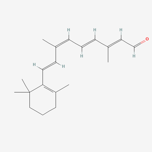 9-cis-Retinal (CAS: 514-85-2) - Chemical Structure and Molecular Formula 