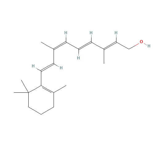 9-cis-Retinol (CAS: 22737-97-9) - Chemical Structure and Molecular Formula 