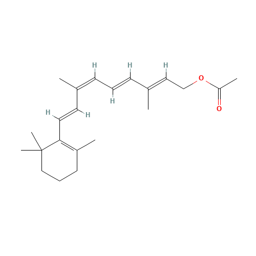 9-cis-Retinol Acetate (CAS: 29584-22-3) - Chemical Structure and Molecular Formula 