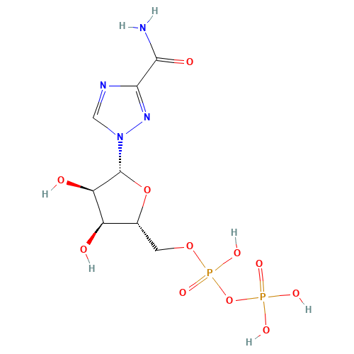 Ribavirin 5'-Diphosphate (CAS: 63142-70-1) - Chemical Structure and Molecular Formula 