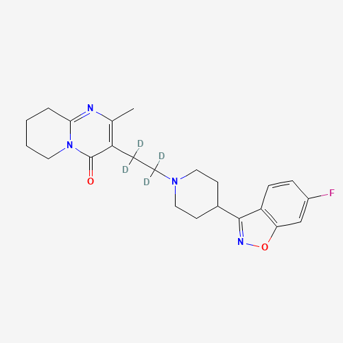 Risperidone-d4 (CAS: 1020719-76-9) - Chemical Structure and Molecular Formula 