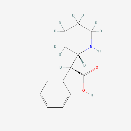 DL-threo-Ritalinic Acid-d10 (Major) (CAS: 1330180-60-3) - Chemical Structure and Molecular Formula 