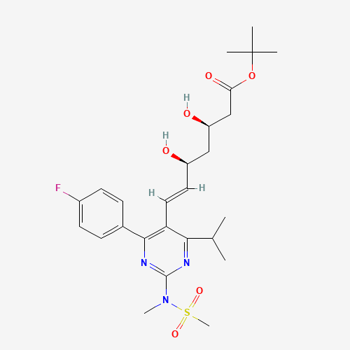 ent-Rosuvastatin tert-Butyl Ester (CAS: 615263-60-0) - Chemical Structure and Molecular Formula 
