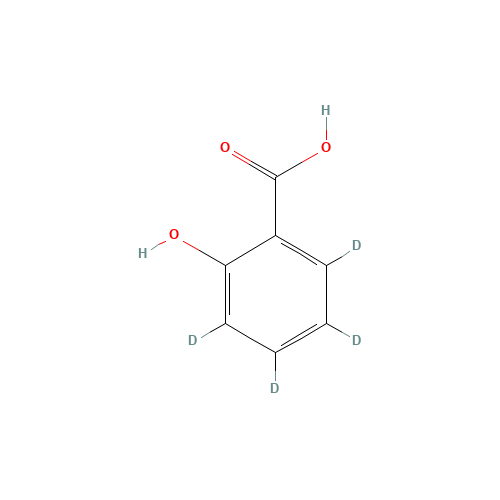 Salicylic Acid-d4 (CAS: 78646-17-0) - Chemical Structure and Molecular Formula 