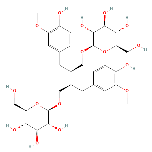 rac Secoisolariciresinol Diglucoside (CAS: 158932-33-3) - Chemical Structure and Molecular Formula 