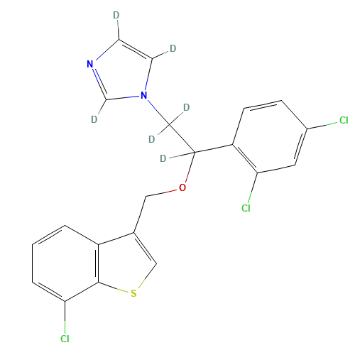 Sertaconazole-d6 (CAS: 1330261-47-6) - Related Chemical Product