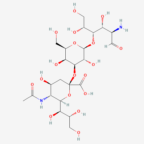 3'-a-Sialyl-N-acetyllactosamine (CAS: 81693-22-3) - Chemical Structure and Molecular Formula 