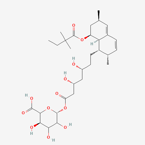Simvastatin Acyl-b-D-glucuronide (CAS: 463962-56-3) - Chemical Structure and Molecular Formula 