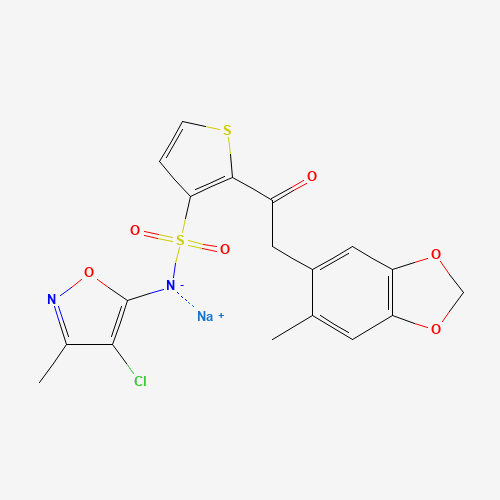 Sitaxsentan Sodium (CAS: 210421-74-2) - Chemical Structure and Molecular Formula 
