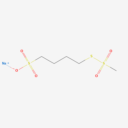 Sodium (4-Sulfonatobutyl)methanethiosulfonate (CAS: 385398-78-7) - Chemical Structure and Molecular Formula 